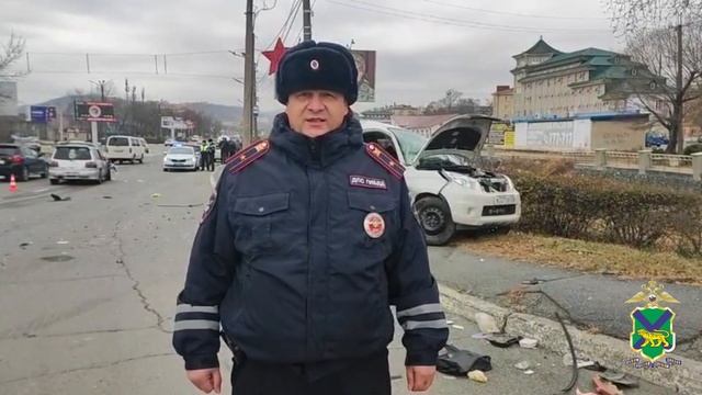 Госавтоинспекция Находки устанавливает обстоятельства смертельного ДТП