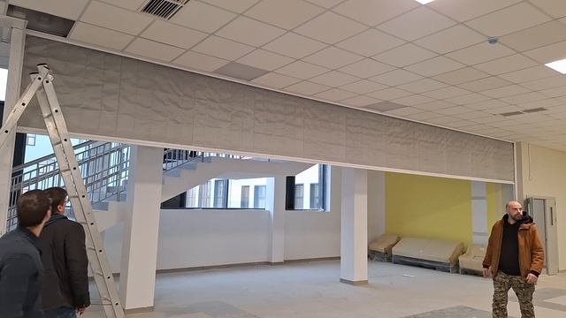 Противопожарная штора, школа, г. Мытищ, часть 1
