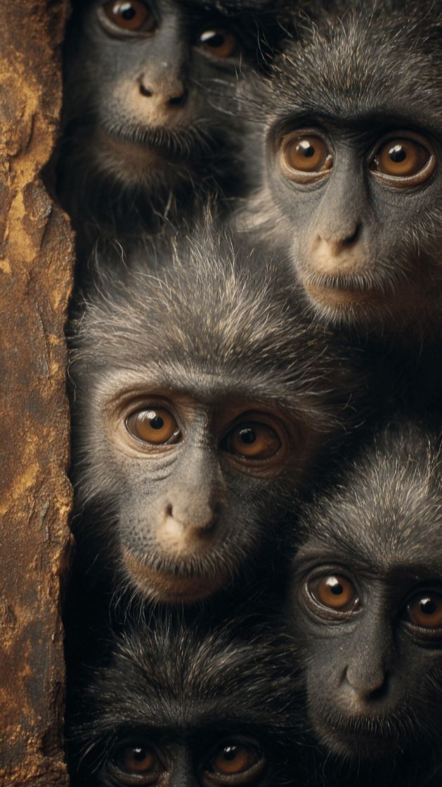 #притча Пять обезьян