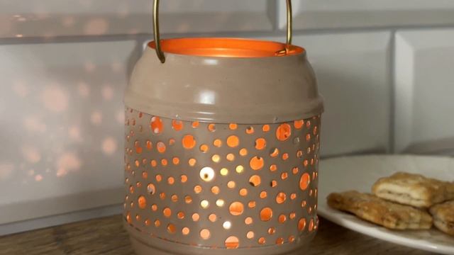 Подсвечник-фонарик ГОЧЧИ под чайную свечу, кремовый, металлический, 8 см, A04932130-3