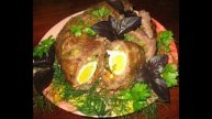 Мясной рулет с яйцом