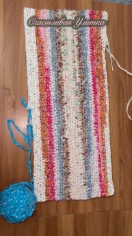 Коврик из ткани своими руками.