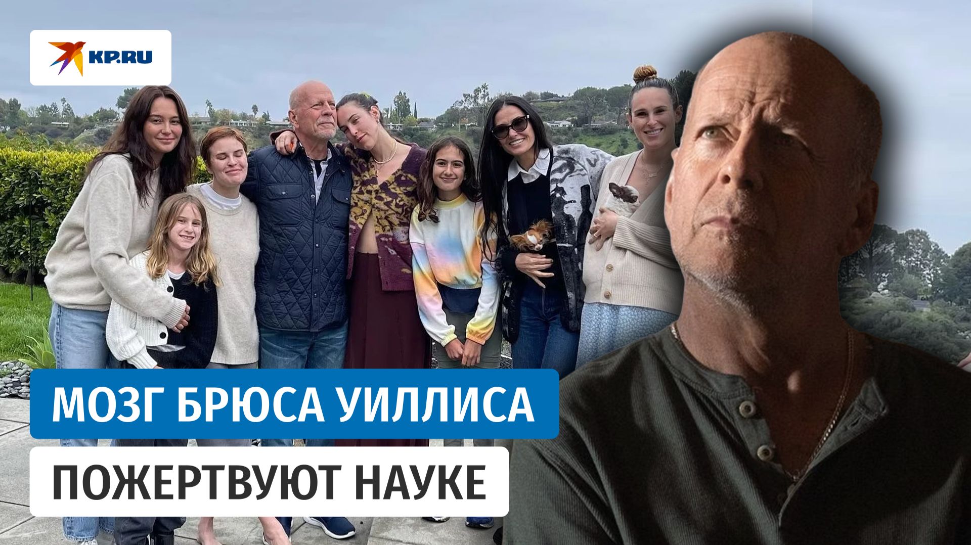 Мозг Брюса Уиллиса пожертвуют для исследований