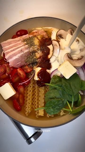 The Best One Pan Pasta Recipe #asmrfood #mukbang #gochujang