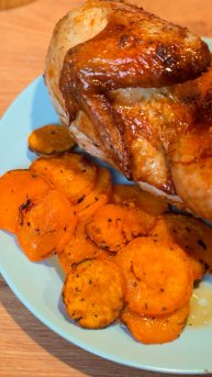 Курица с бататом на ужин от сына. Готовим в нашем любимом аэрогриле Demiand