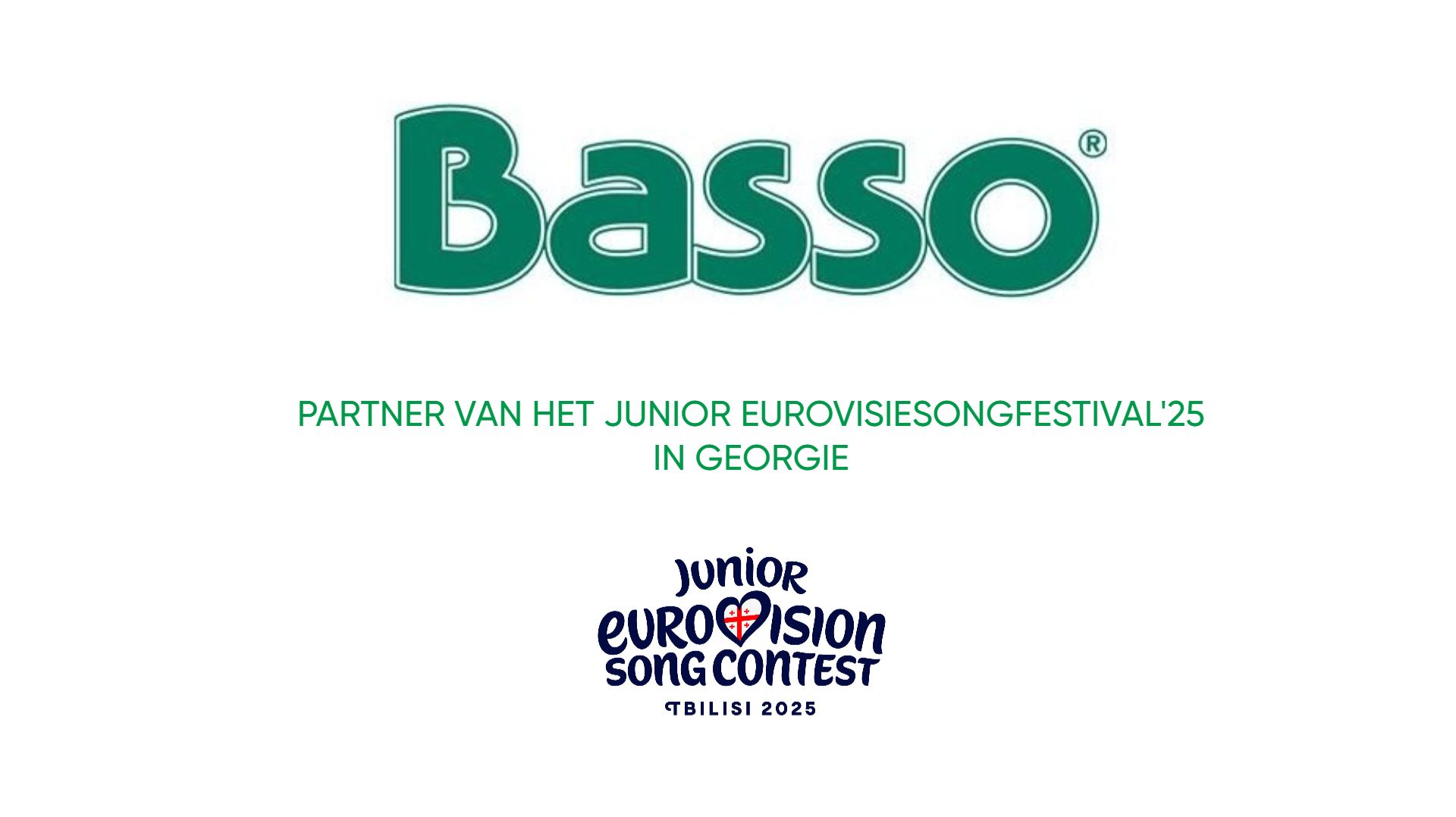 Basso - Partner van het Junior Eurovisiesongfestival'25 in Georgie