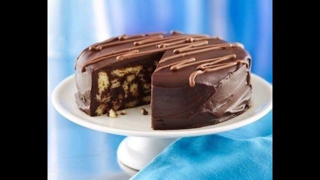 Шоколадный торт из печенья