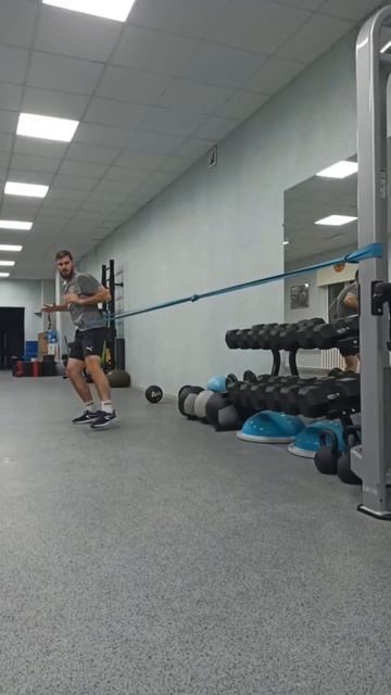 Приставной шаг с резиновым эспандером