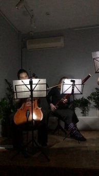 Чеховка. Концерт во тьме, но не кромешной. Скрипка, альт, виолончель и фагот все разом. Фрагмент 17