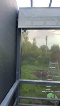 Монтаж штор Screen и навеса Римский