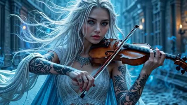 Violin Metal Piano Bass Lunar Blue Theme Music