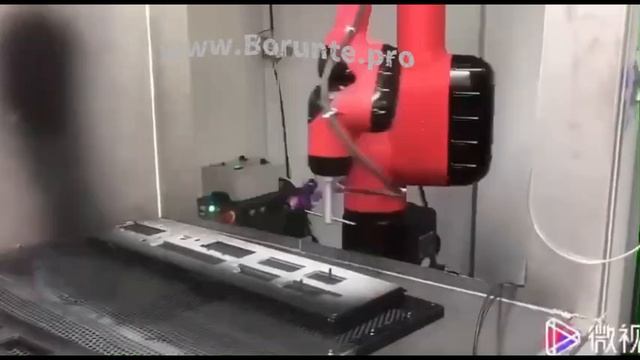 10. Воздушная покраска 1 деталь промышленным роботом BORUNTE