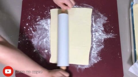 Вкуснейший мясной пирог из слоёного теста! Рецепт.