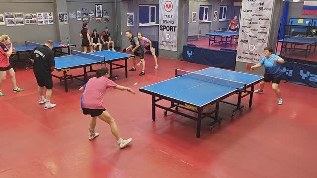 3..16 Грязнов/Федосеева (965) - Крутов/Игнатьева (500) Настольный теннис МИКСТ 31 очко 16.11