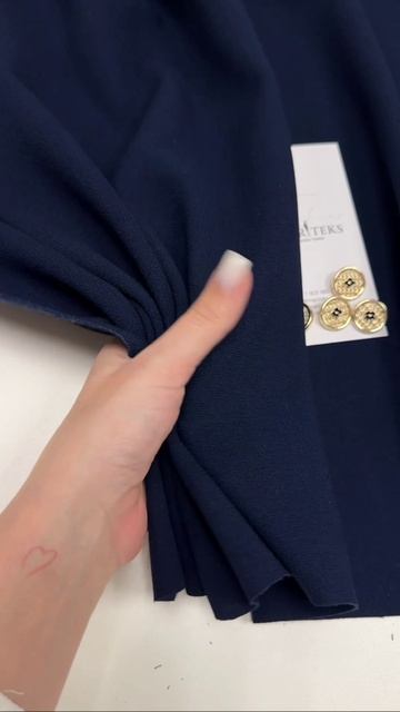 Костюмная DOUBLE CREPE MARINA RINALDI в тёмно-синем оттенке