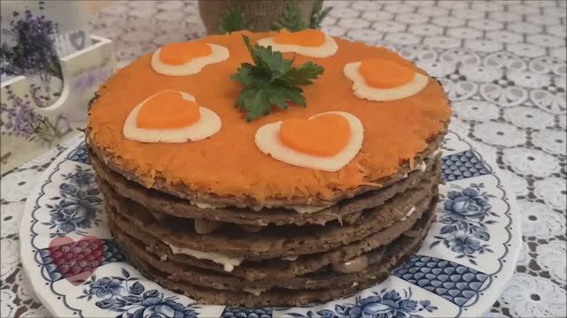 Печеночный торт |САМЫЙ ЛУЧШИЙ РЕЦЕПТ |что можно приготовить из печени || кулинария