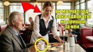 Официантка ПОМОГАЛА СТАРИКУ каждое утро, ПОКА в кафе НЕ ВОШЛИ его ЮРИСТЫ с четырьмя телохранителями