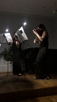 Чеховка. Концерт во тьме, но не кромешной. Скрипка, альт, виолончель и фагот все разом. Фрагмент 15