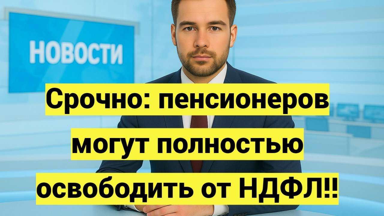 Срочно: пенсионеров могут полностью освободить от НДФЛ