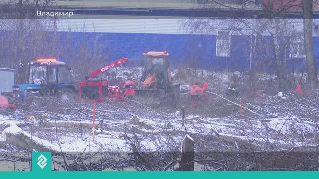 Во Владимире началось строительство дороги между улицами Гастелло и Куйбышева