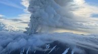 Вулкан безымянный извергается на Камчатке. Город засыпало пеплом