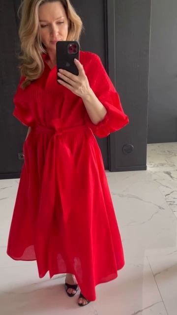 Платье из поплина доступно к заказу в любом цвете