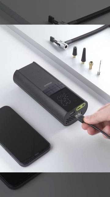 Автомобильный компрессор, 8000 мА-ч, 10,3 атм, черный, от Deppa, 12001