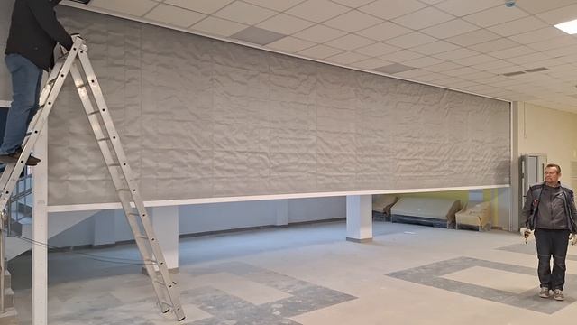 Противопожарная штора, школа, г. Мытищ, часть 2