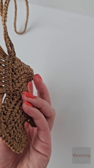 🐎🤎 Коричневая лошадка из рафии | Ручная работа | Универсальный аксессуар