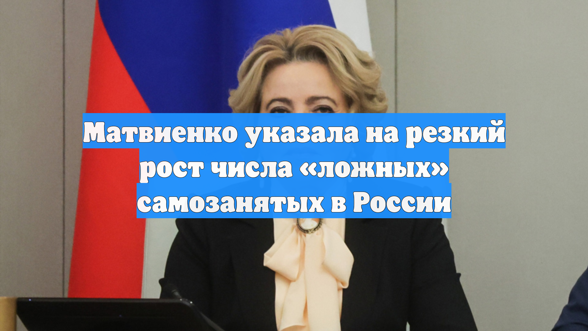 Матвиенко указала на резкий рост числа «ложных» самозанятых в России
