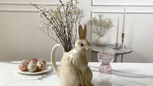 Декоративная ваза ЗАЯЦ ЛЕОН, керамика, 23 см, 1166428