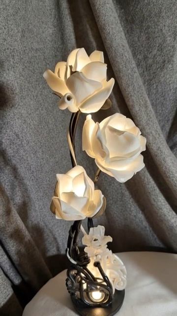 инь янь flowers Handmade lamp