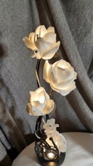 инь янь flowers Handmade lamp