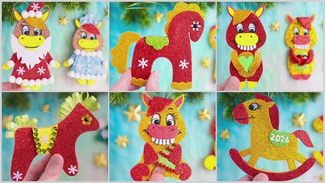 МНОГО ИДЕЙ из ФОАМИРАНА, СИМВОЛ 2026 своими руками