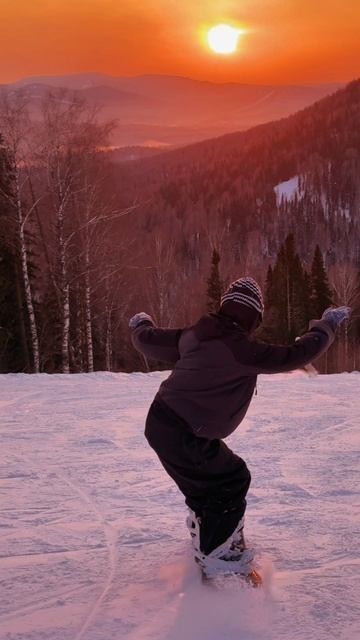 Закат в Шерегеше