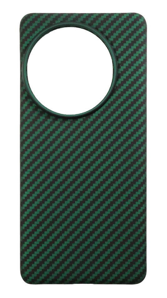 Карбоновый чехол для Oneplus 13, черно-зеленый (Green)