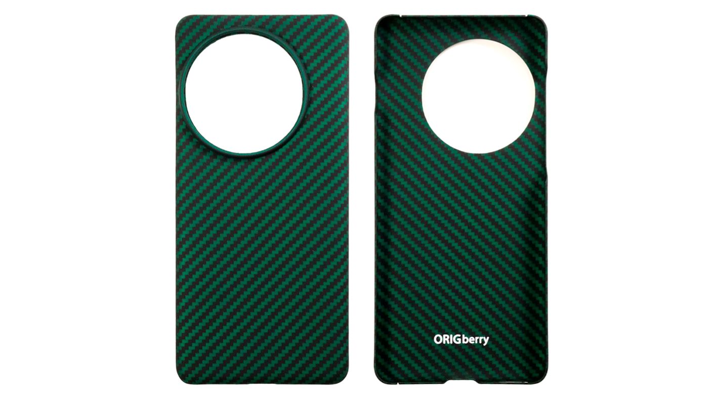 Карбоновый чехол для Oneplus 13, черно-зеленый (Green)