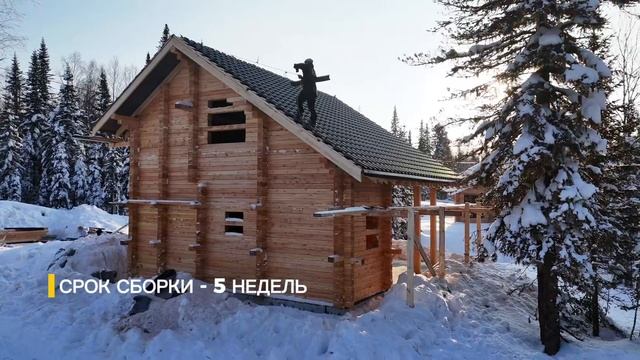 Первый этап строительства бани 8х8