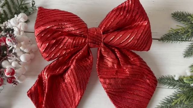 Бант для декорирования ЛЮЧИАНО, красный, 15х13 см, XNA24003661