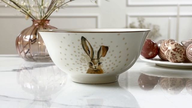 Салатник КРОЛИК ИВОН, фарфор, 16х7 см, 829020