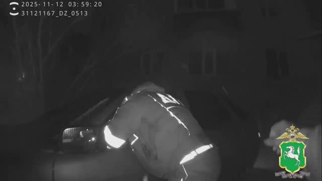 Лихач без прав при задержании протащил инспектора ДПС на двери несколько десятков метров.