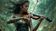 VIOLIN METAL Breath Theme music AI GENARATION PIANO BASS