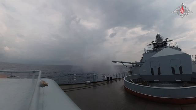 Отряд кораблей Тихоокеанского флота выполнил артиллерийские стрельбы в Индийском океане