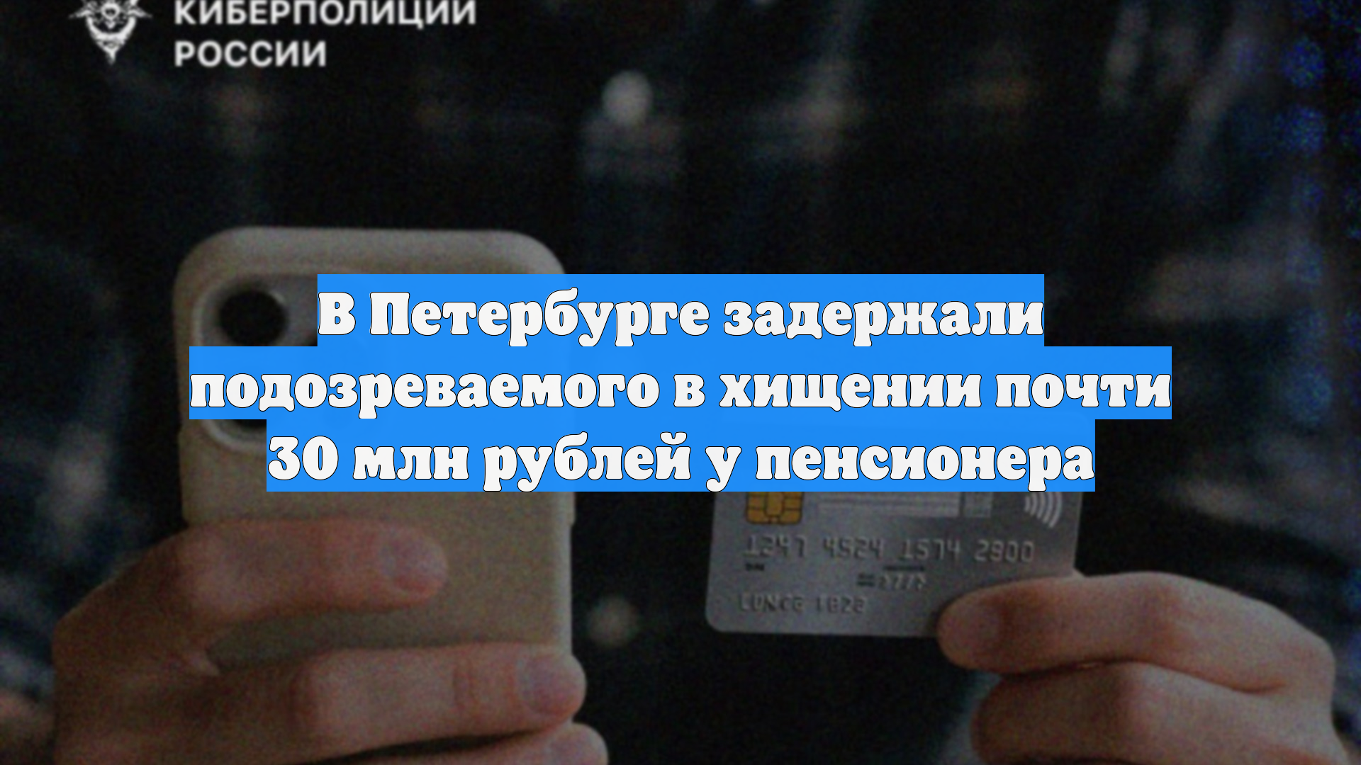 В Петербурге задержали подозреваемого в хищении почти 30 млн рублей у пенсионера