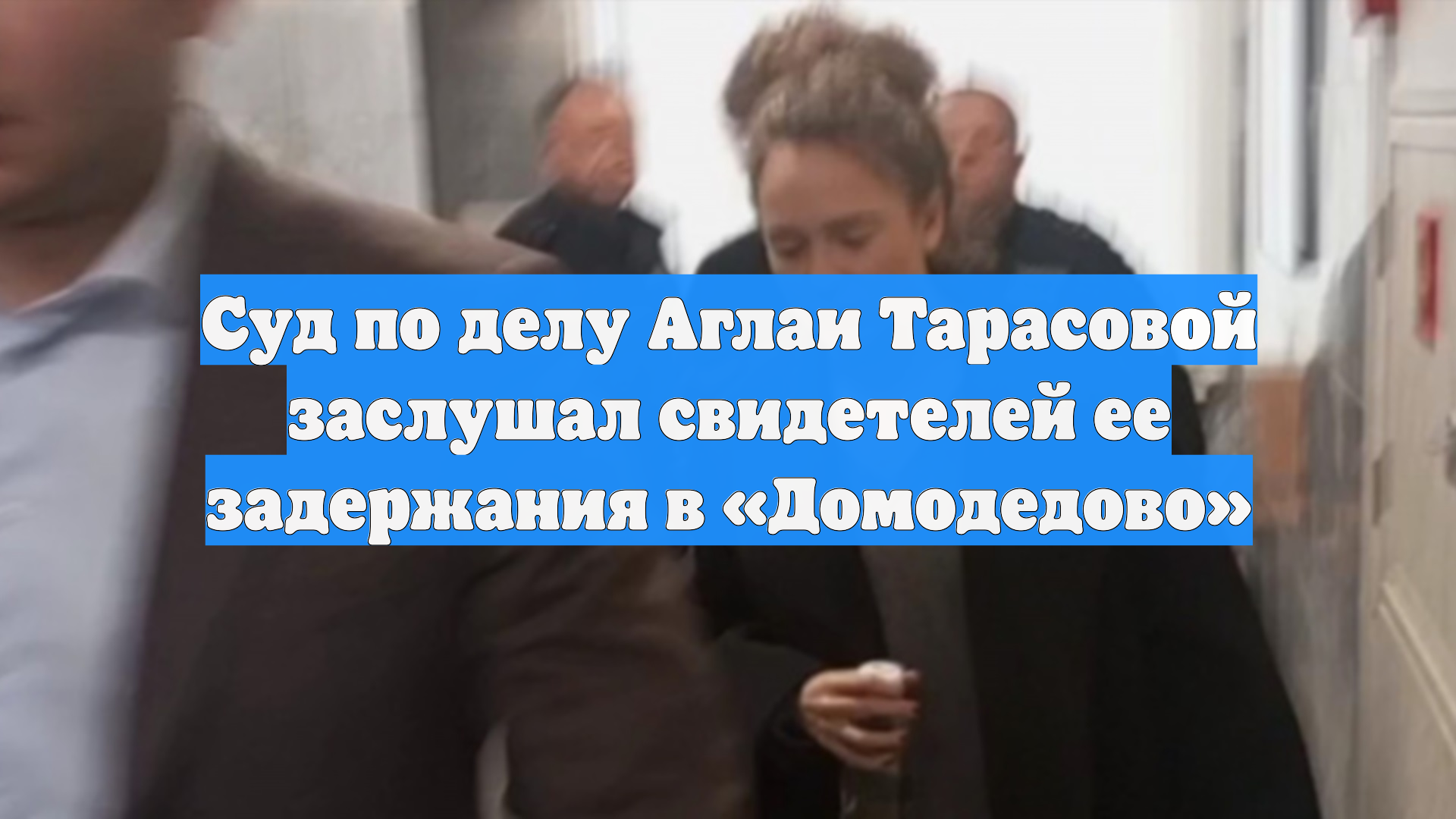 Суд по делу Аглаи Тарасовой заслушал свидетелей ее задержания в «Домодедово»