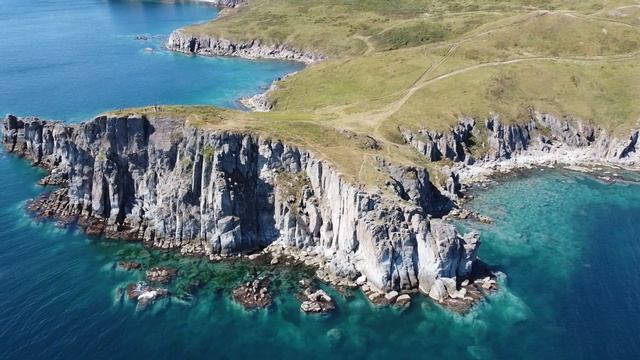 Маяк Бюссе, Полуостров Брюса, вид с квадракоптера dji mavic mini 2