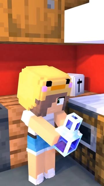 Мам, дай попить в Майнкрафте #shorts #майнкрафт #minecraft
