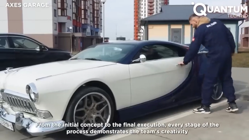 Процесс создания самодельного Бугатти из трёх автомобилей.
