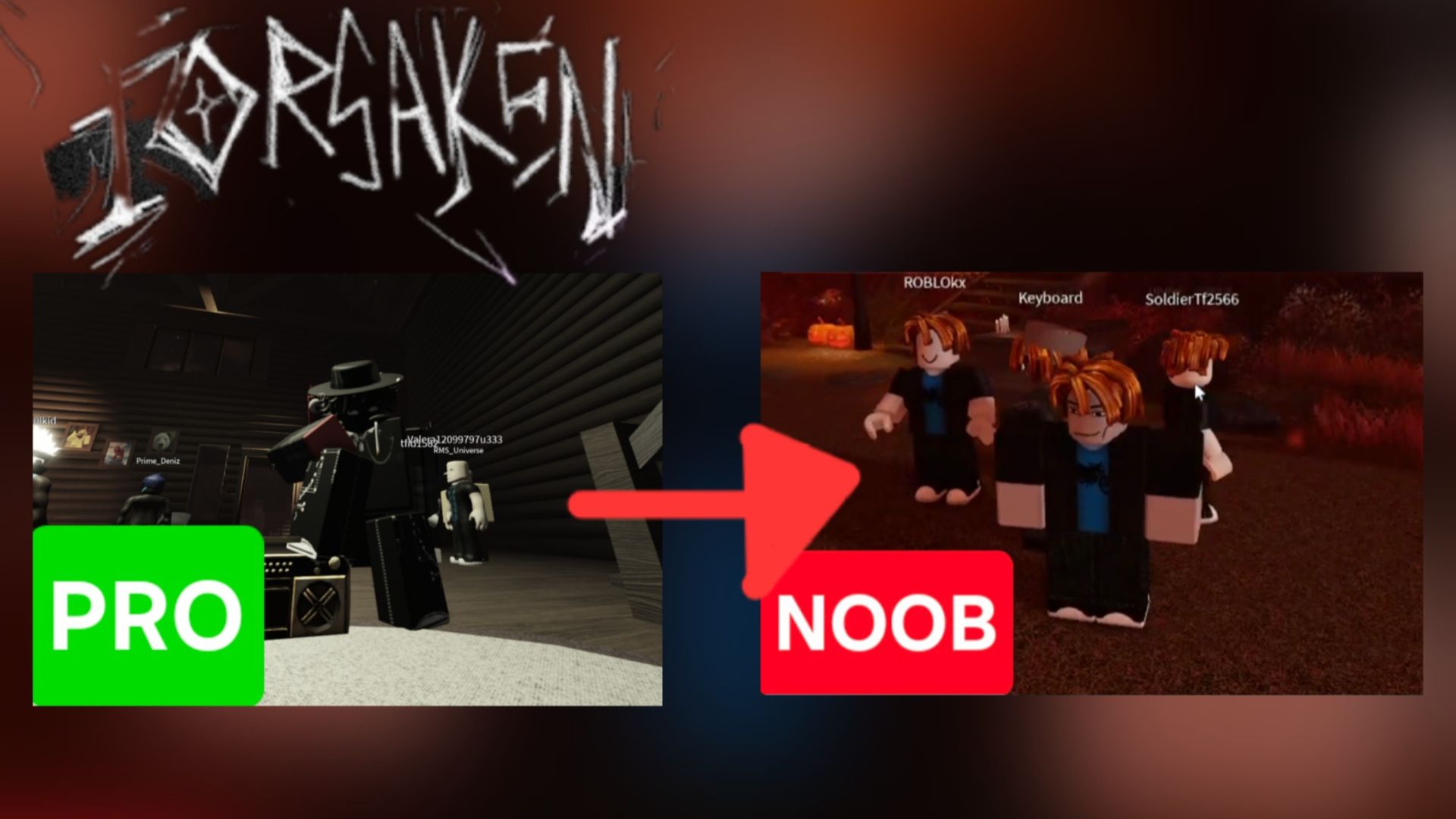 Shedletsky, Guest 1337 & Slasher ПРИТВОРИЛСЯ НУБОМ В FORSAKEN #1