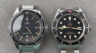 Tudor Black Bay 58 против Omega Seamaster 300 1957 сравнение винтажных часов для дайвинга